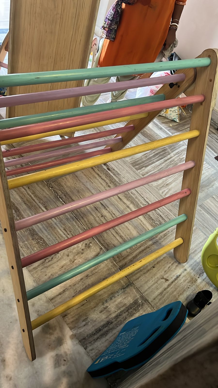 Pikler Triangle and Pikler Arch - Semi Colored - Wooden