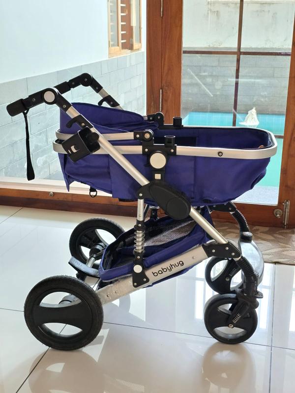 Babyhug Majestic Stroller Cum Carry Cot With Canopy