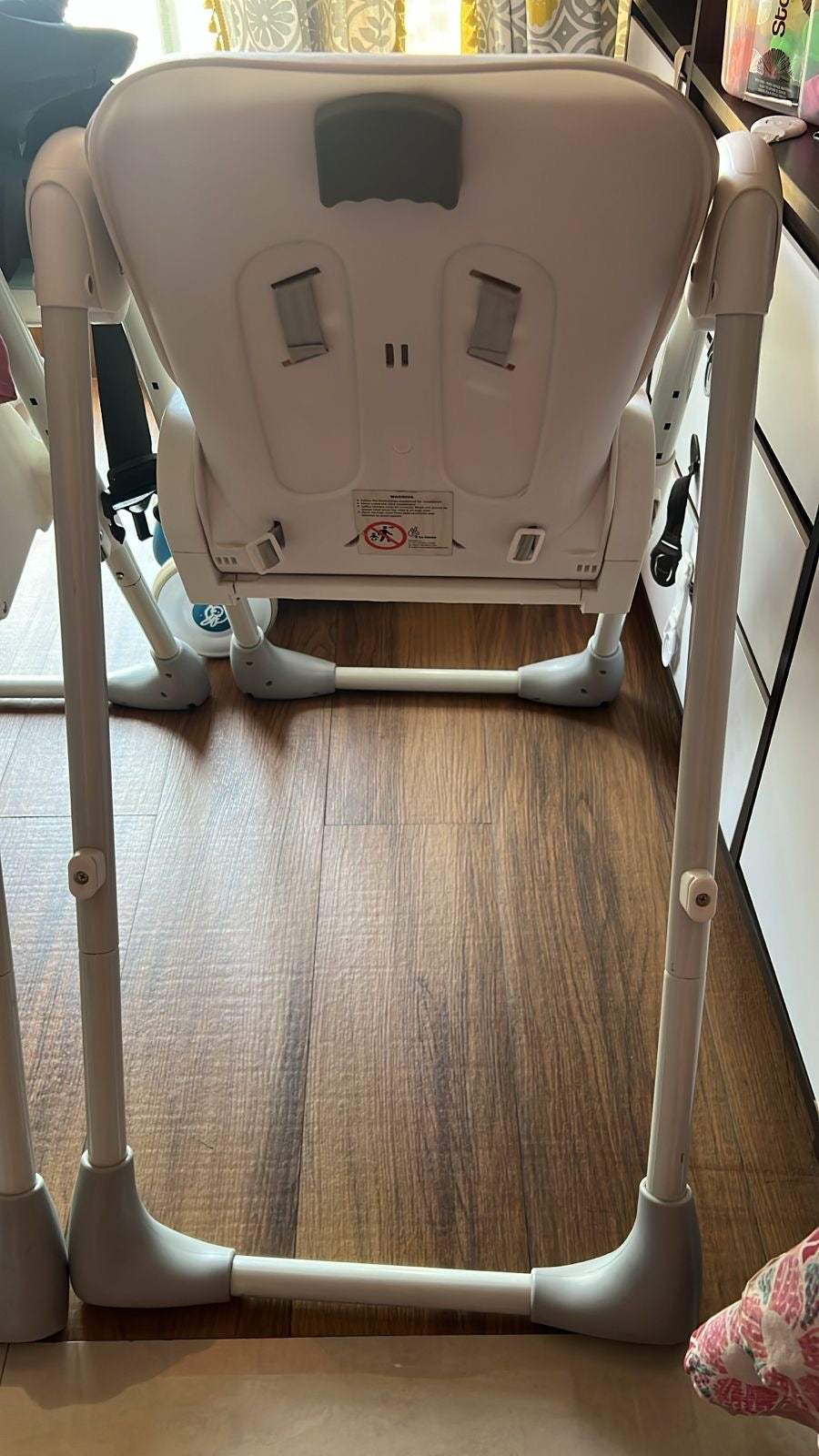 R for Rabbit Marshmallow High Chair for Baby, Multiple Recline Position High Chair with 7 Level Height Adjustment and 3-Recline Modes 6 Months to 5 Years