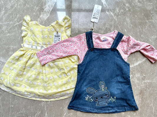 Brand New Causal Dress for Baby Girl (Set of 2)