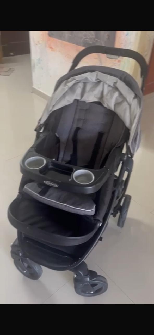 Graco Modes Pramette Stroller, 3-in-1 Baby Stroller, 3 Modes: Infant Car Seat Carrier (Car Seat Not Included), Infant Pramette to Toddler Stroller with Reversible Seat and One-Hand Fold, Redmond