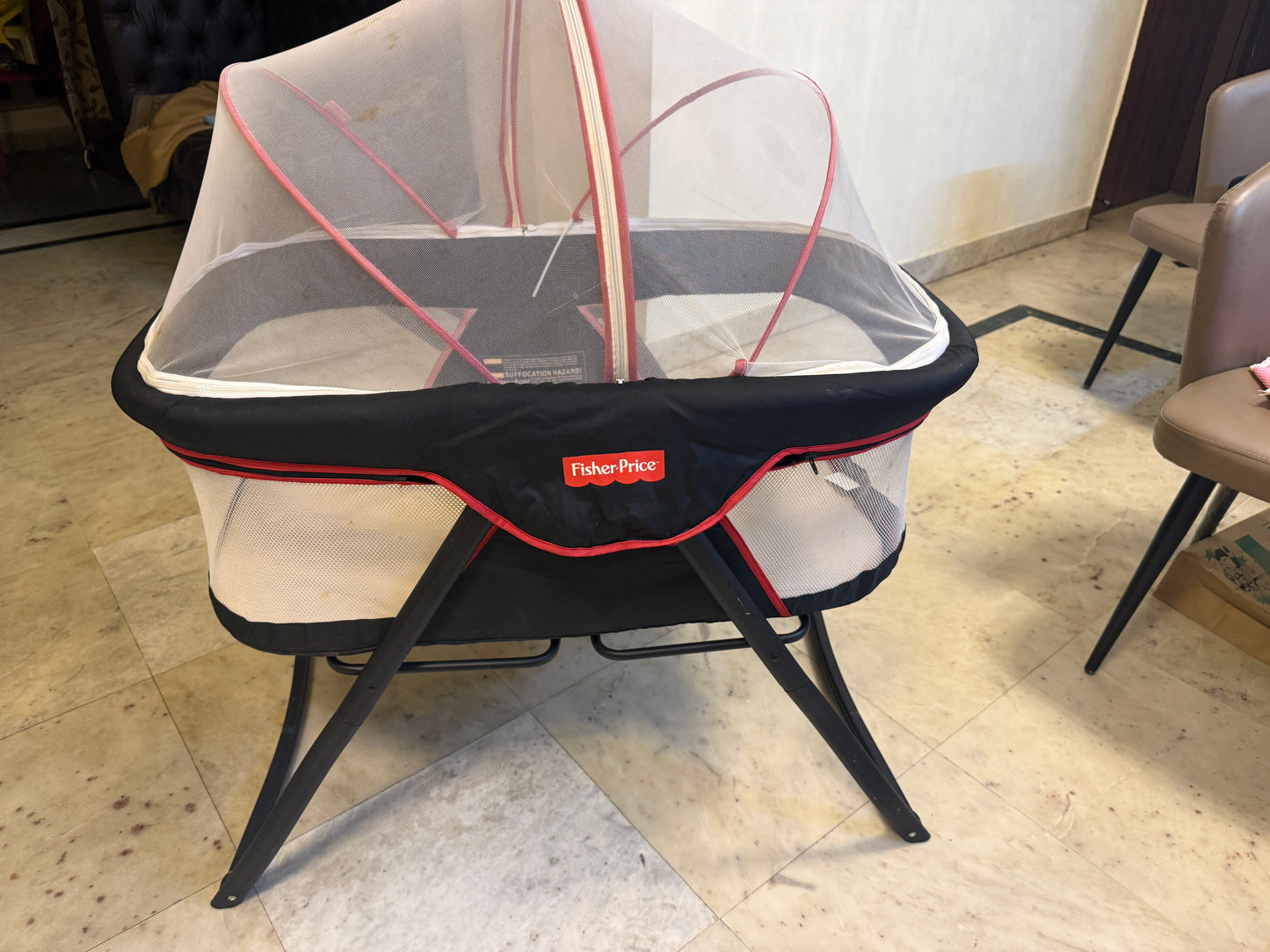 Fisher-Price Rock with Me Bassinet Travel Baby Crib