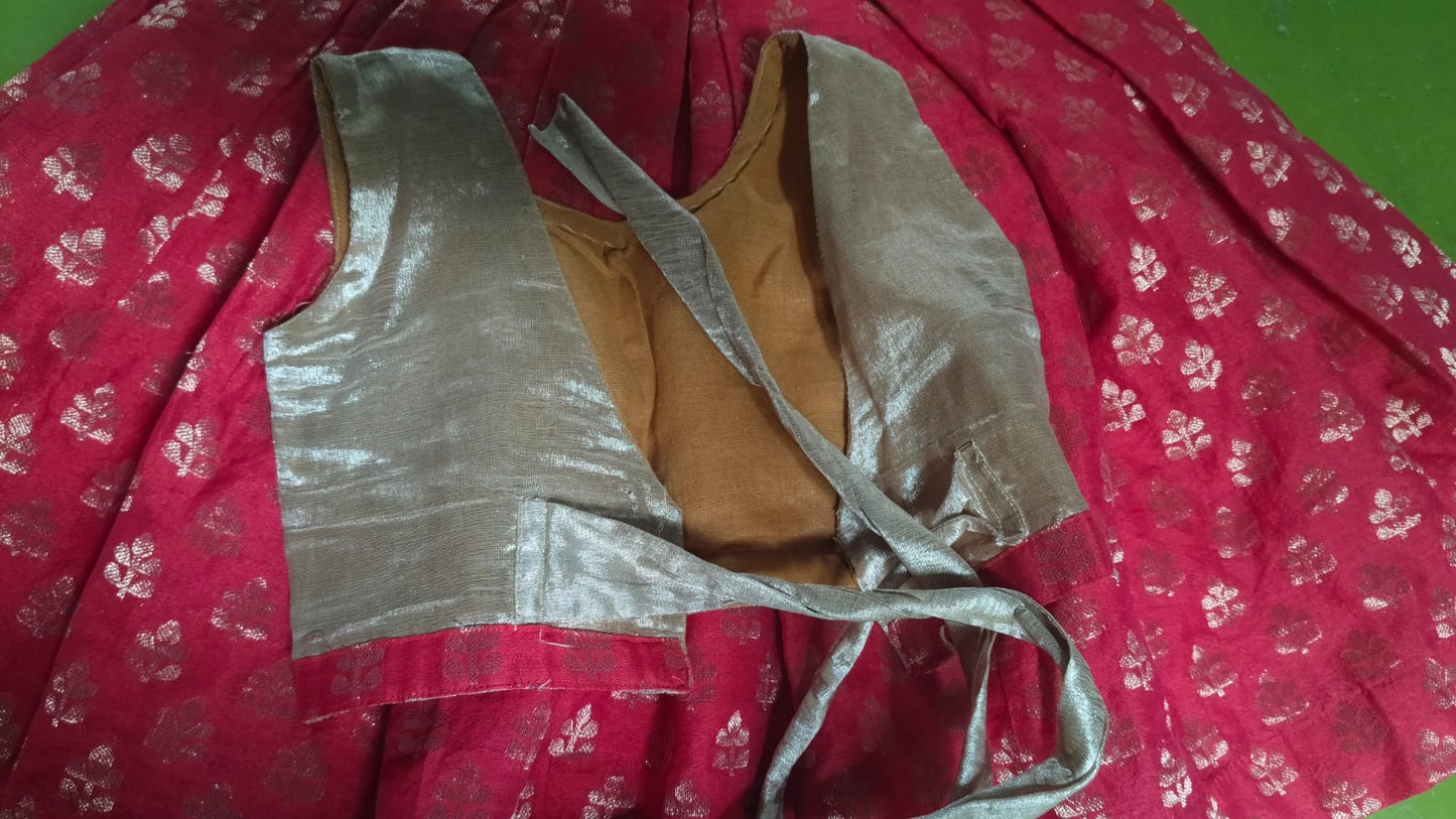 Silk Blouse & Skirt Indian Wear