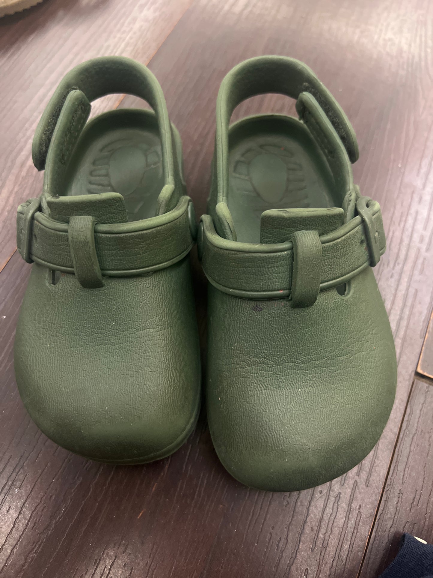 Next Khaki Green Buckle Clogs / Shoes