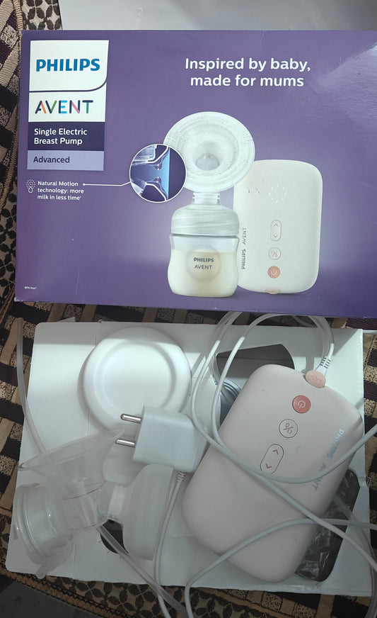 Philips Avent Electric Breast Pump | No.1 Brand Recommended by Moms Worldwide | Natural Motion Technology | One Size Fits all | 3X Faster Expression | 8 + 16 Expression and Stimulation settings | Corded | Quiet Motor | SCF395/11