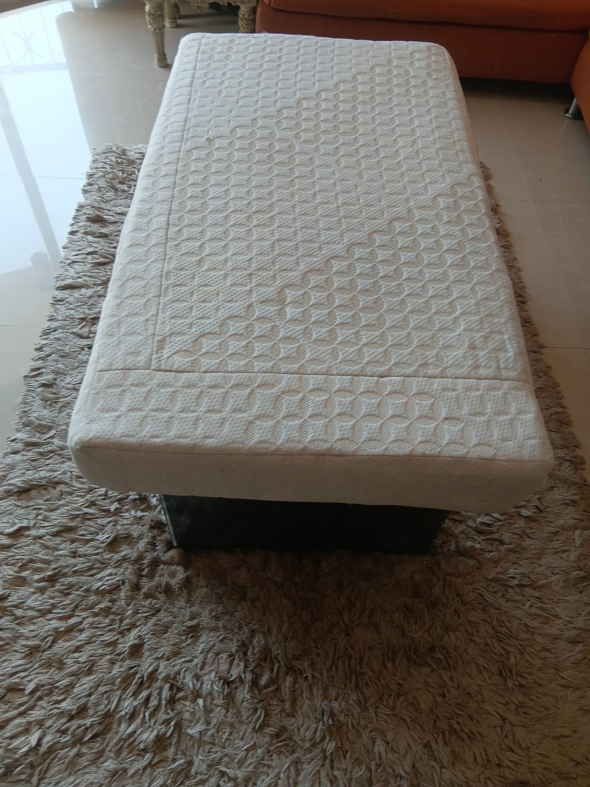High Density Soft Foam Baby Mattress for Baby Cot - Off White