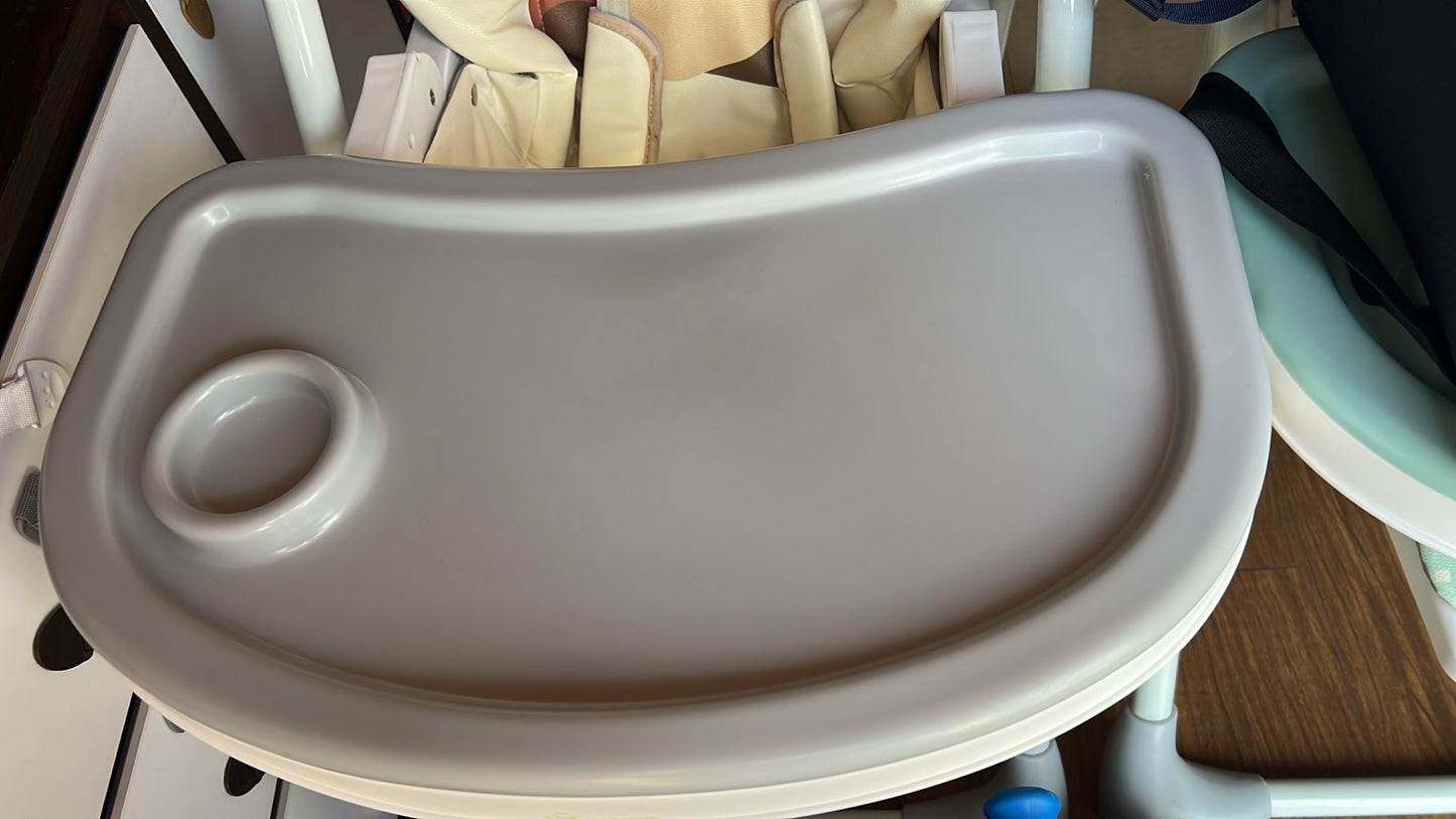 R for Rabbit Marshmallow High Chair for Baby, Multiple Recline Position High Chair with 7 Level Height Adjustment and 3-Recline Modes 6 Months to 5 Years