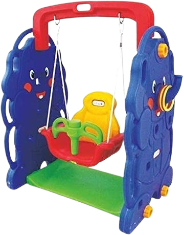 Little Fingers Strong & Sturdy Swing with Elephant Rings Children Indoor Home Kindergarten (Elephant Swing)