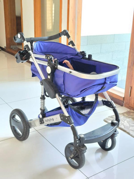Babyhug Majestic Stroller Cum Carry Cot With Canopy