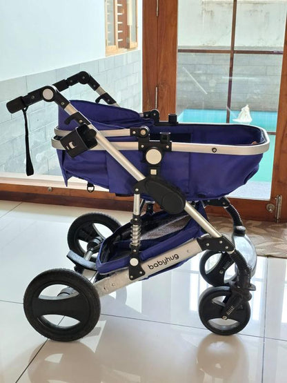 Babyhug Majestic Stroller Cum Carry Cot With Canopy