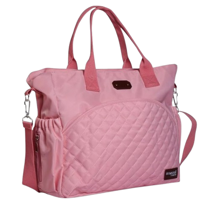 HAMSTER LONDON PU Tote Bag with Quilted Diaper Bag