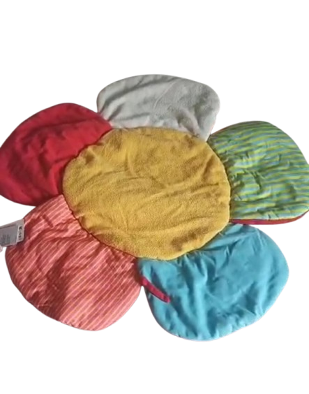 Baby Cotton Play Mat Round - Flower
