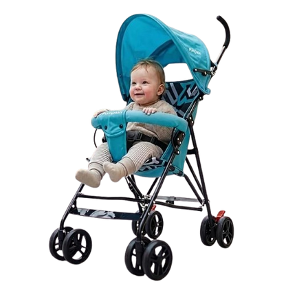 Little Pumpkin by R for Rabbit Baby Stroller and Pram for Baby/Newborn- Buggy for Kids | Easy Foldable and Carry | Kid Age 0-2 Years (Blue)