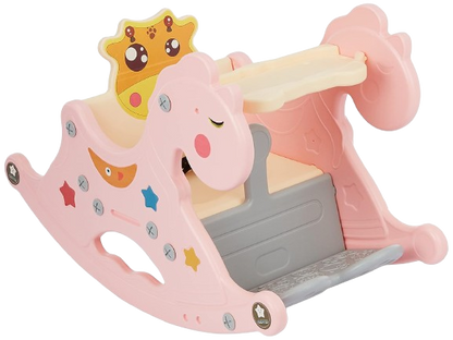 Jam & Honey Rocking Horse Sit On Rocker for Kids | Comfortable Grip and Stable Base | for Children 12 Months+ | 72 L x 36 W x 45 H cm | Pink