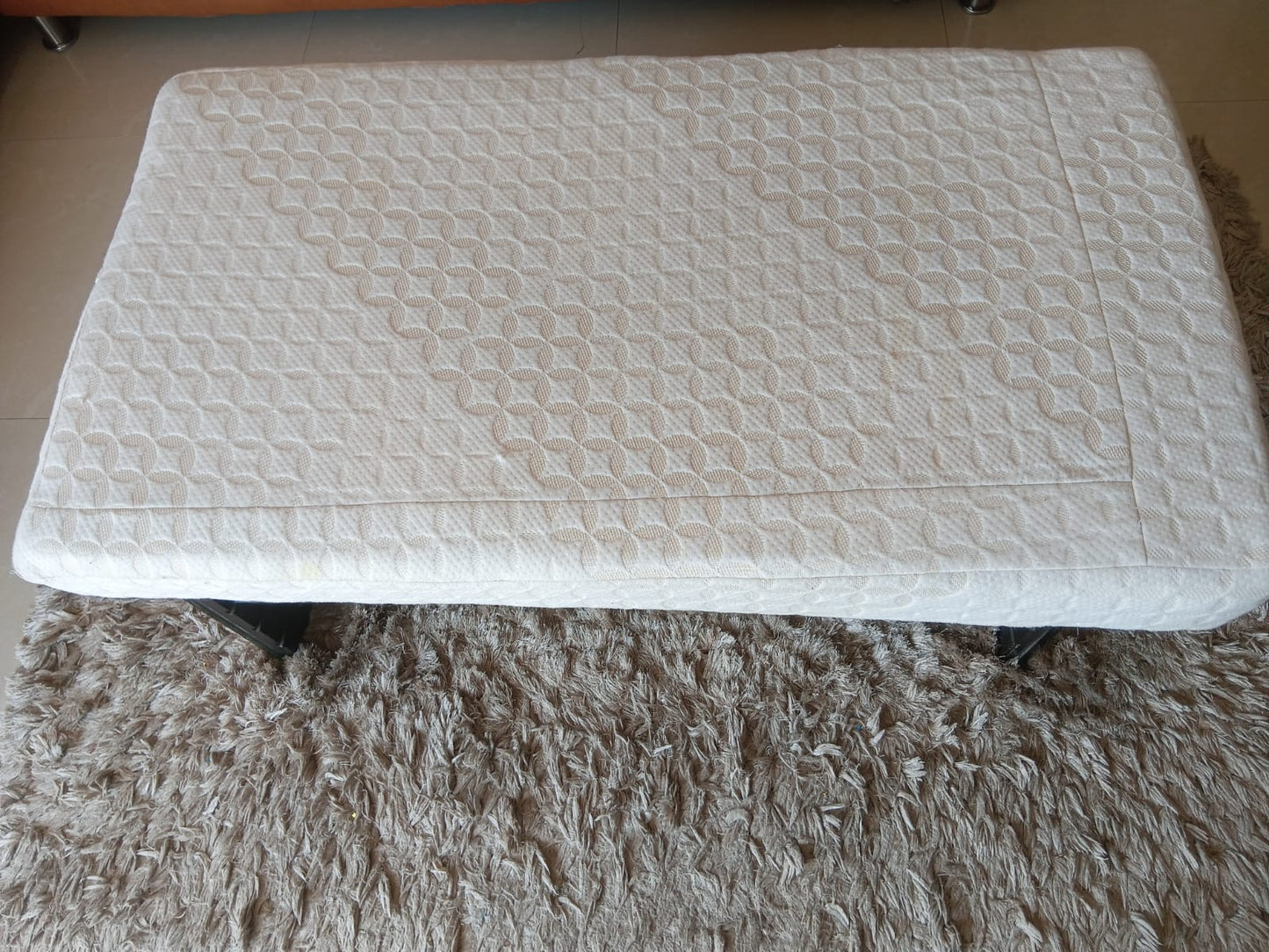 High Density Soft Foam Baby Mattress for Baby Cot - Off White