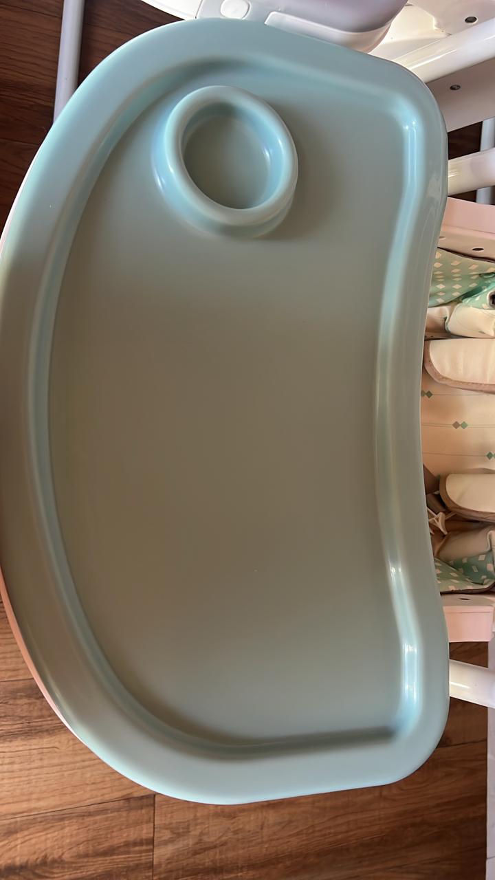 R for Rabbit Marshmallow High Chair for Baby, Multiple Recline Position High Chair with 7 Level Height Adjustment and 3-Recline Modes 6 Months to 5 Years