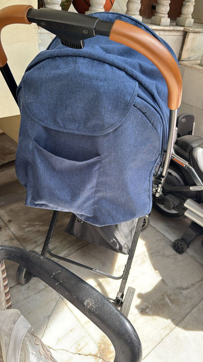 R for Rabbit Poppins Joy Stroller for Babies from 0 to 3 Years (Blue Grey)