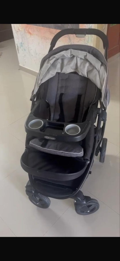 Graco Modes Pramette Stroller, 3-in-1 Baby Stroller, 3 Modes: Infant Car Seat Carrier (Car Seat Not Included), Infant Pramette to Toddler Stroller with Reversible Seat and One-Hand Fold, Redmond