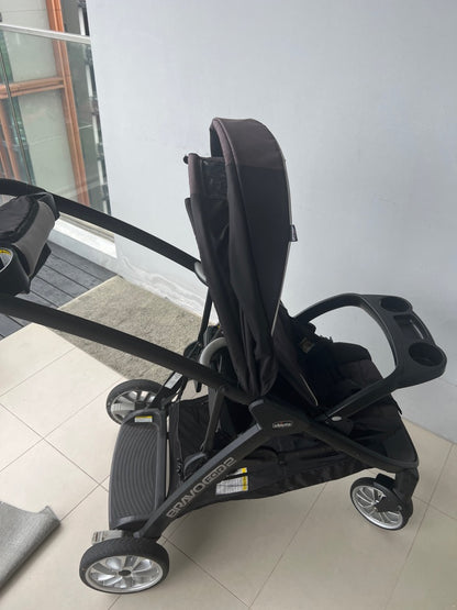 Chicco BravoFor2 LE Standing/Sitting Double Stroller - Crux | Black