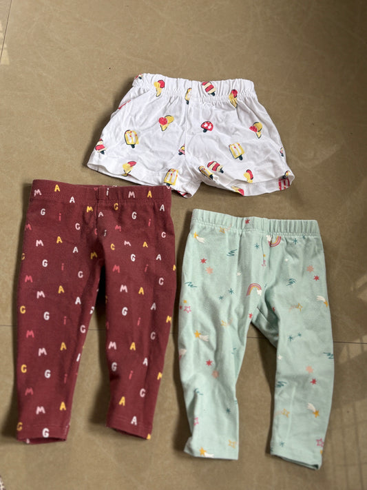 Cotton Full Pants & Shorts (Set of 3)