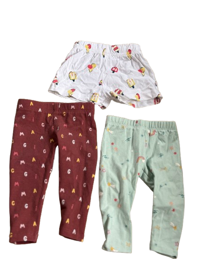 Cotton Full Pants & Shorts (Set of 3)