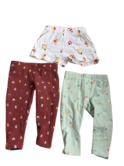 Cotton Full Pants & Shorts (Set of 3)