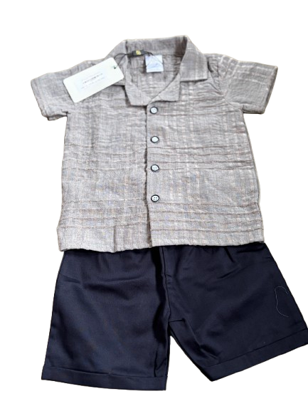 Brand New Cotton Shorts & Shirt Set for Boys
