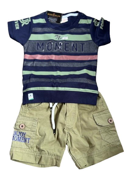 Brand New Cotton Shorts & Tshirt Set for Boys