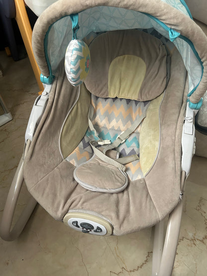 Infantso Baby Rocker & Bouncer for 0 to 2 Years, Portable Rocker for Newborn with Calming Vibrations & Hanging Toys