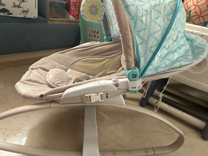 Infantso Baby Rocker & Bouncer for 0 to 2 Years, Portable Rocker for Newborn with Calming Vibrations & Hanging Toys