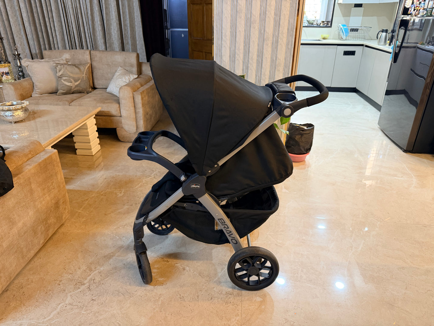 Chicoo Bravo Stroller / Pram Black
