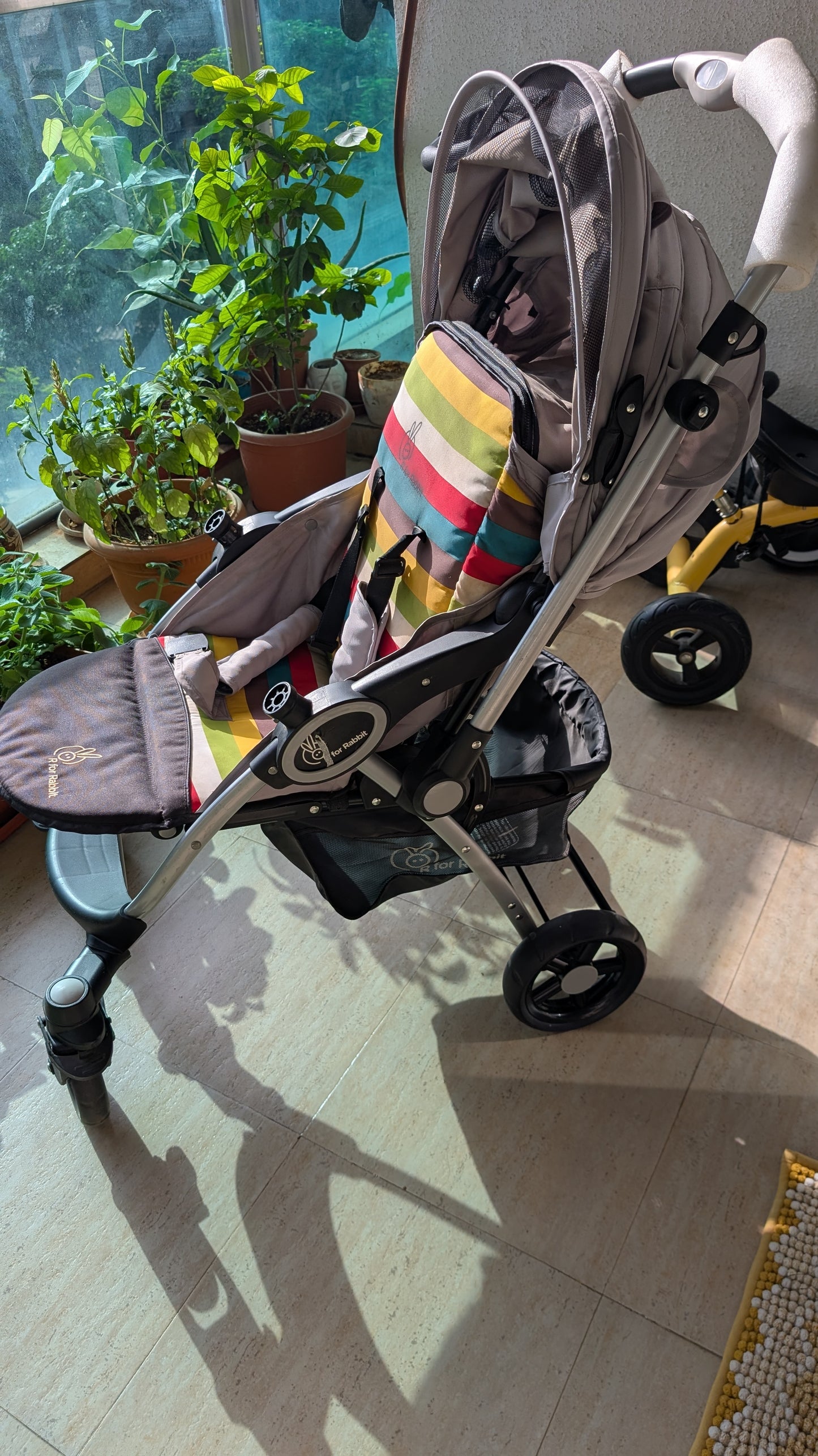 R for Rabbit Premium Chocolate Ride Stylish Baby Stroller and Pram for Baby, Kids, Infants, Newborn, Boys & Girls of 6 Months to 3 Years | (Rainbow)