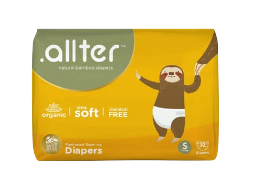 Brand New .allter Natural Bamboo Diaper (S, 3-6 kg)