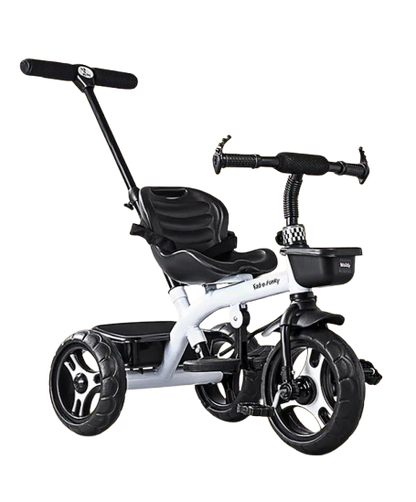 Plug Play Tricycle With Parental Push