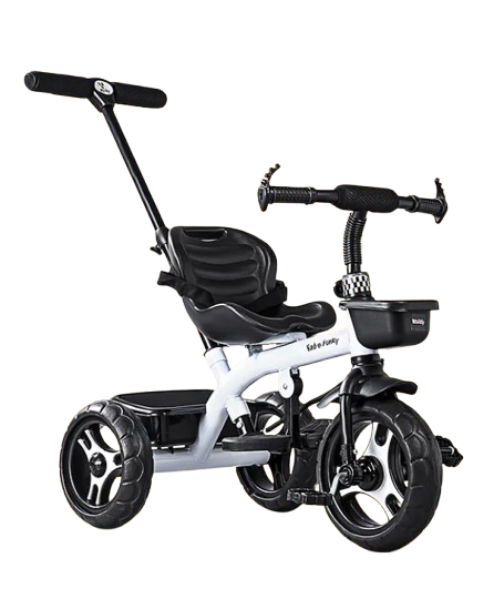 Plug Play Tricycle With Parental Push