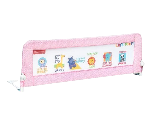 Fisher Price by Tiffany Playtime Bed Rail Guard 1.5m - Pink
