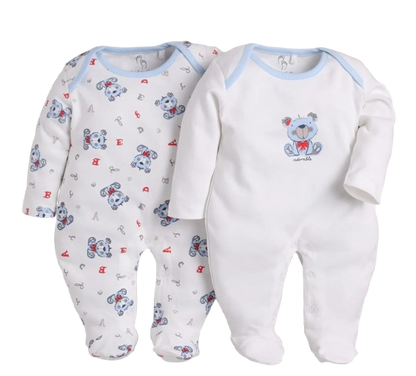 BABY GO Full Sleeve Romper (Set of 2)
