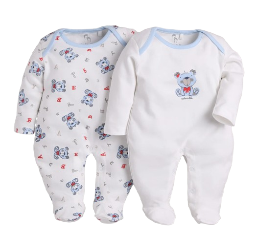 BABY GO Full Sleeve Romper (Set of 2)