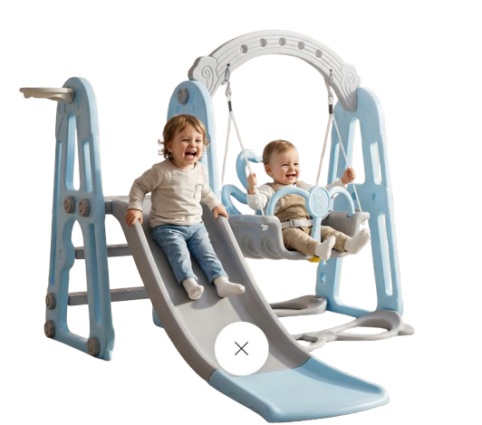 Baybee Twinkle 4 in 1 Swing and Slider Foldable Baby Garden Slide for Kids