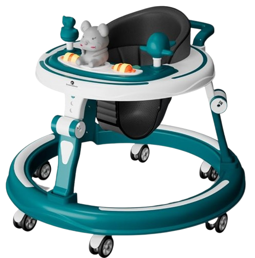 StarAndDaisy Baby Walkers for 6-24 Month Baby Boy Girl/Baby Walker 7 Level Height Adjustment/Walker for Kids for 1 Years with Switchable Food & Musical Toy Tray -