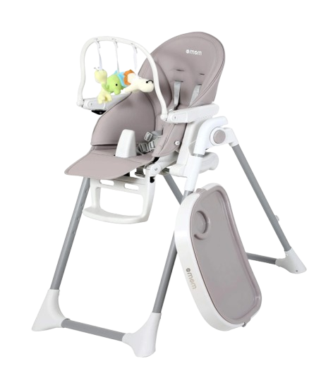 DOTMOM Magic Fold High Chair for Baby, 5 Position Recline, 7 Height Adjustments - Pink