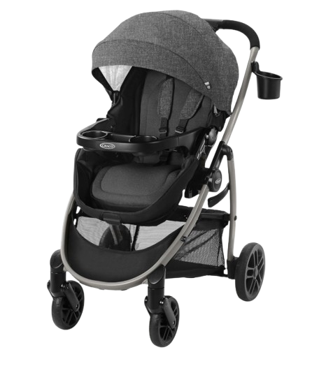Graco Modes Pramette Stroller, 3-in-1 Baby Stroller, 3 Modes: Infant Car Seat Carrier (Car Seat Not Included), Infant Pramette to Toddler Stroller with Reversible Seat and One-Hand Fold, Redmond