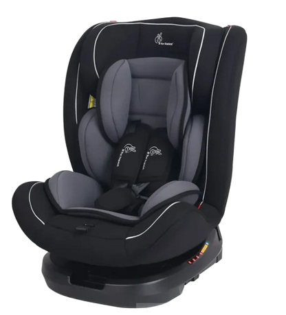 R for Rabbit Jack N Jill Grand ISOFIX Car Seat For Kids 0 To 12 Years With Safety Harness - Pure Black