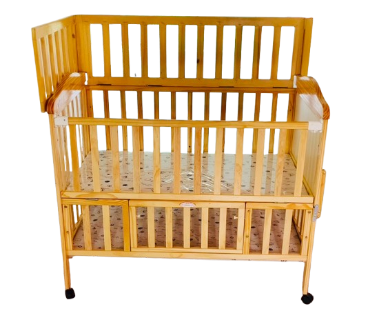 Little Dino Deluxe Custom made cot bed with new born bed swing