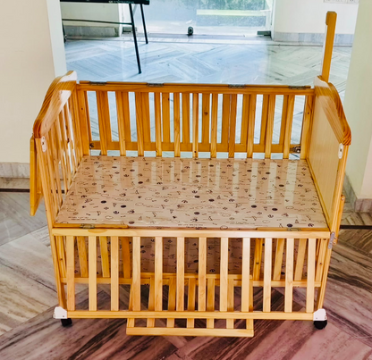 Little Dino Deluxe Custom made cot bed with new born bed swing