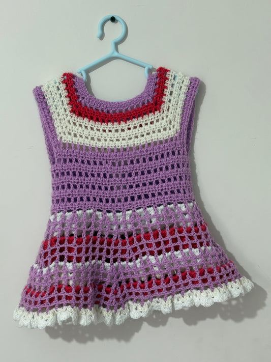 Knitted Dress for Baby Girl
