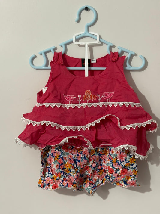 Cotton Romper Set