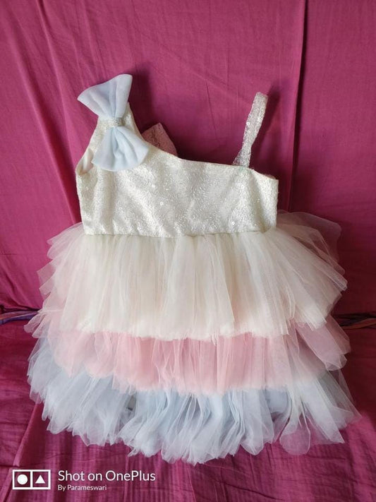 Knit & More Party Dress Frill Frock
