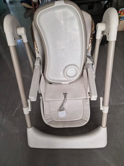 StarAndDaisy Galaxy 2 in1 Rocking Baby High Chair for Boys and Girls Dining Chair 4 Level Reclining Position, Adjustable Height, Locking Wheels, 5 Point Safety Belt