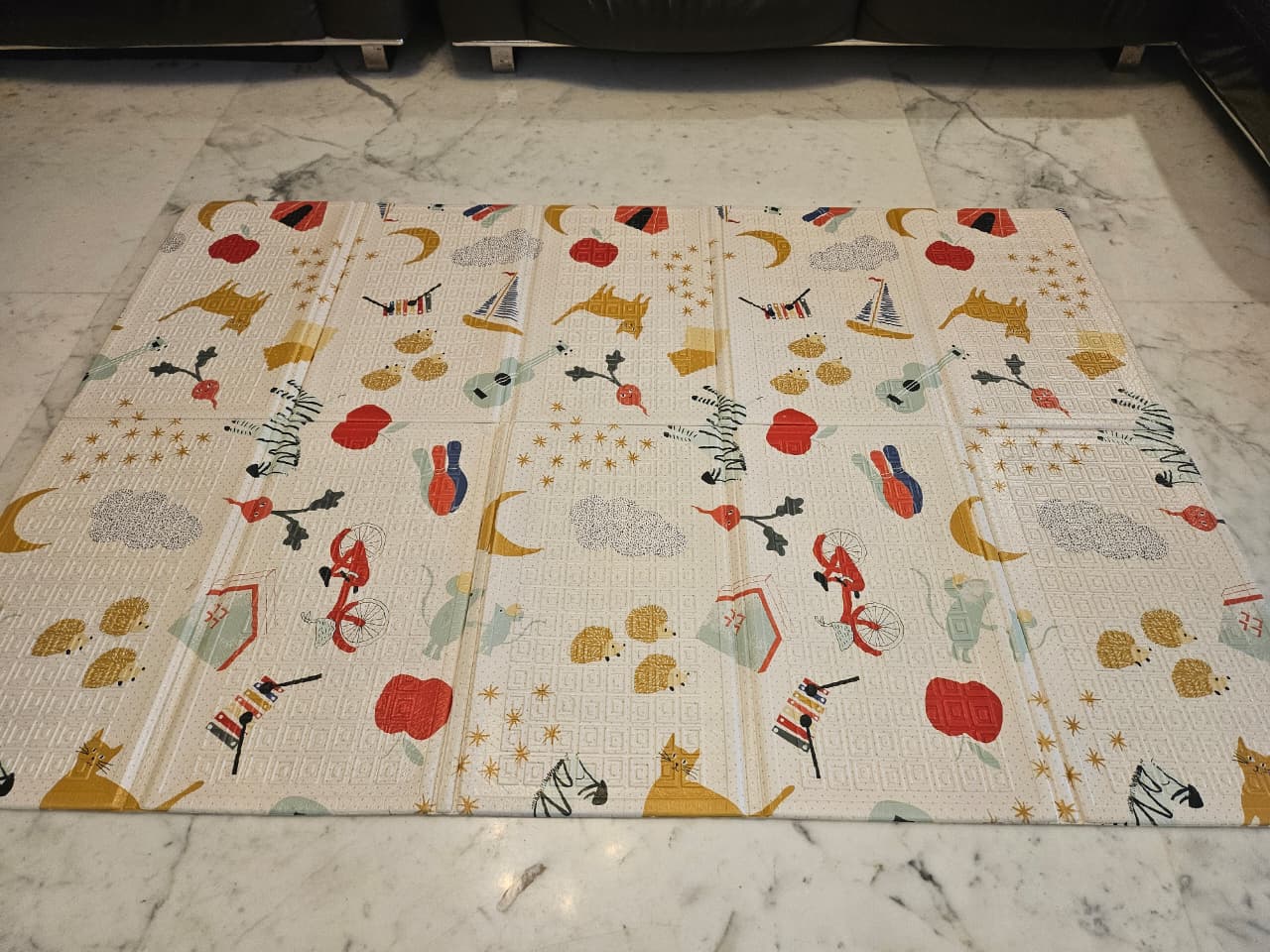 Wembleys Baby Play Mat Double Sided Waterproof Floor Mat Playmat for Kids - Large Size